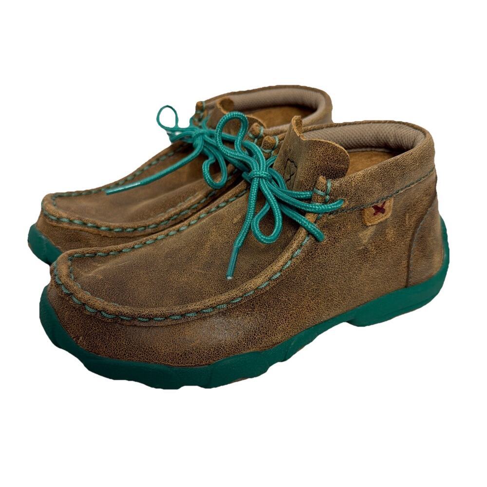 Twisted X Boots Youth Size 12.5 M Chukka Style #YDM0017 Brown Leather